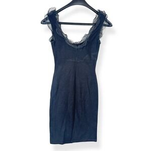 RED Valentino Black Womens Dress Size XS Bodycon Cocktail Glam Made‎ in Italy